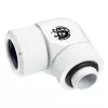 Złączka BitsPower BP-DWE90RMLA14 — mosiężna złączka obrotowa 90°, średnica 1,4 cm, biała