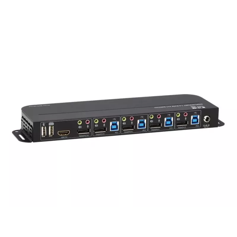 Tripp Eaton Tripp Lite series 4-portowy przełącznik KVM DisplayPort z podwójnymi portami konsoli (DP i HDMI)