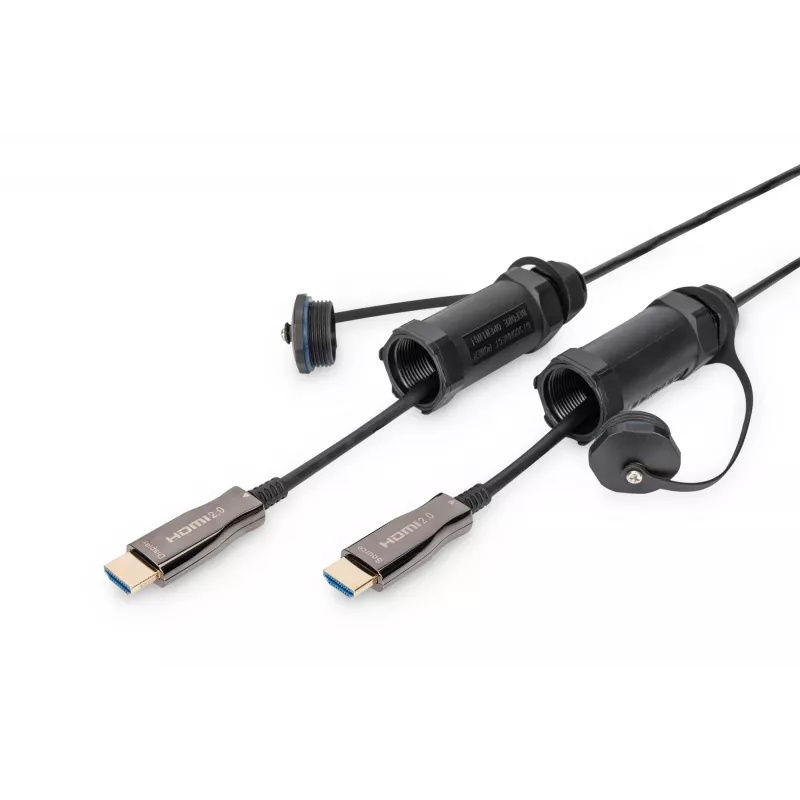 Digitus 4K HDMI AOC Armored Connecting kabel 10m 2.0 14.4 Gbit/s