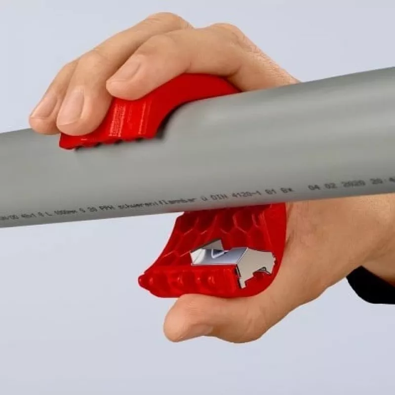 KNIPEX ręczny obcinak do rur z PVC i tulei uszczelniających