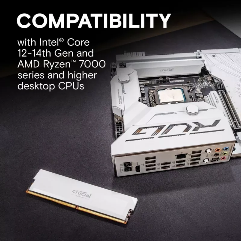 16GB Crucial Pro Overclocking Edition Modul - DIMM 288-PIN 6400 MHz / PC5-51200 - CL38 - 1.35 V - ungepuffert - non-ECC