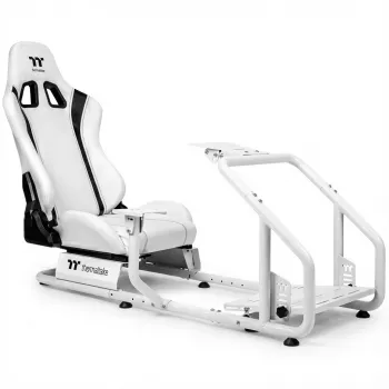 Uchwyt podłogowy do kokpitu symulatora THERMALTAKE Sim Rig Floor biały — wykończenie białe