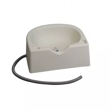SUNDO 47080 przenośna miska do mycia włosów z odpływem, biała