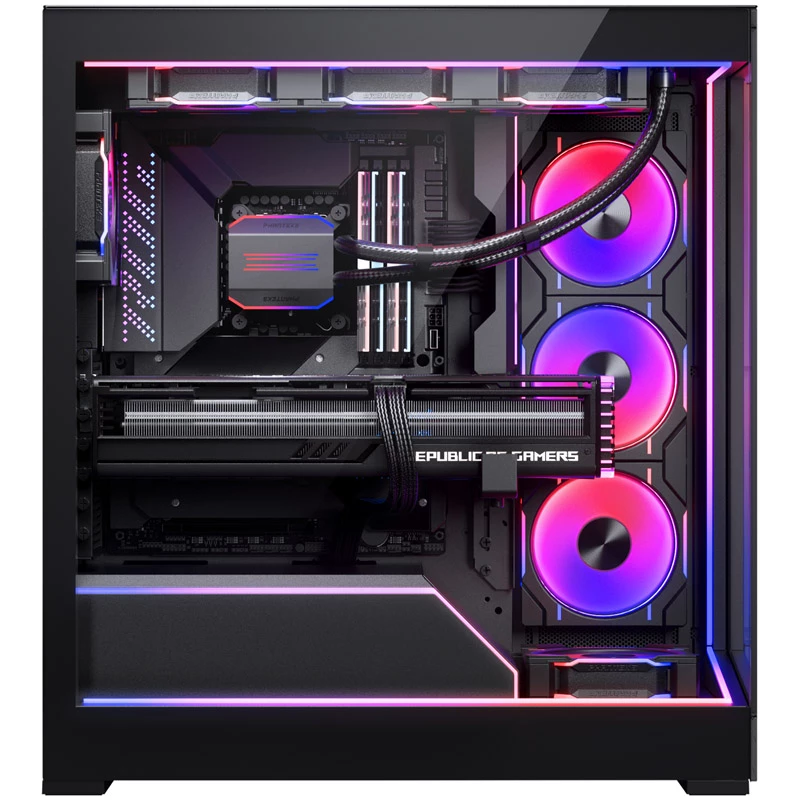 Phanteks NV5 Premium DRGB Kit + Power Hub, 3x do zewnętrznej ramki, 1x osłona kabla płyty głównej - czarny