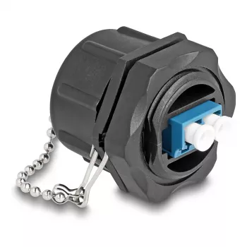 DeLOCK złącze światłowodowe LC Duplex Single-mode IP68 wodoochronne