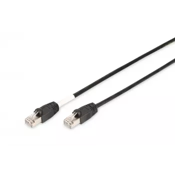 Kabel sieciowy Digitus CAT 6 S/FTP zewnętrzny kabel krosowy RJ-45 Cat6 10m Czarny