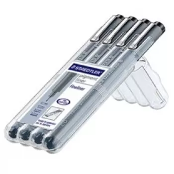 Fineliner Staedtler pigment liner 308 Czarny 4 szt.