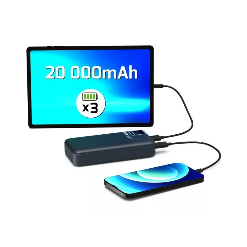 Przenośny powerbank Port Designs 907002 20000 mAh szybkie ładowanie