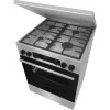 Gorenje GKS6C71XF Wolnostojąca kuchenka z piekarnikiem Srebrna