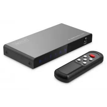 Digitus 4K HDMI Switch 3x1 Metal Czarny 18 Gbit/s
