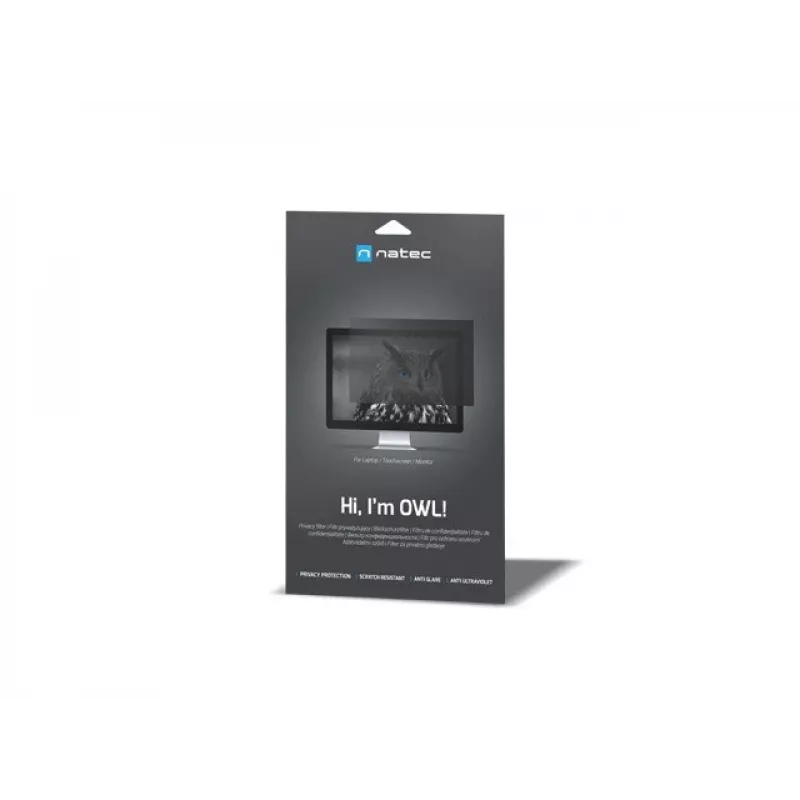 Filtr prywatności do monitora NATEC NFP-2287 40,6 cm (16 inch) Bezramkowy filtr prywatności 2H