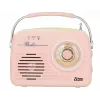 Retro radio stołowe Eltra LUIZA RETRO SP-11 z MP3, USB i kartą SD, różowe