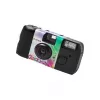 Aparat jednorazowy Fujifilm Quicksnap Flash — 135 mm (ogniskowa 32 mm), migawka 1/100s, wbudowana lampa błyskowa, Czarny