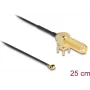 Kabel koncentryczny DeLOCK 12035 0,25 m RP-SMA I-PEX MHF1 Czarny