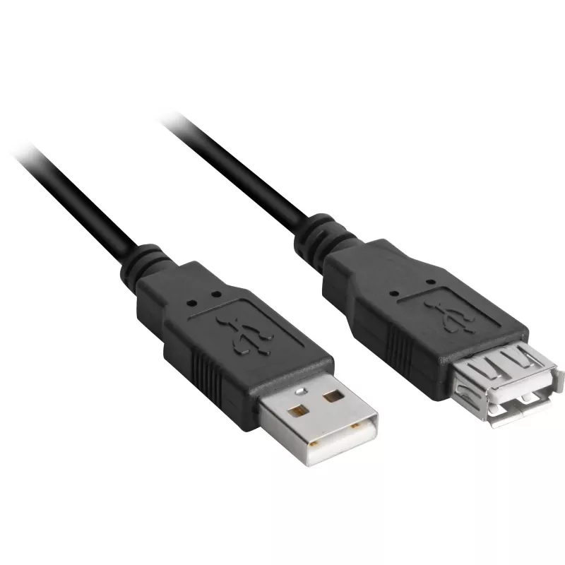 Kabel USB Sharkoon USB 2.0 0,5 m czarny