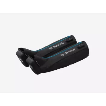 Masażer do nóg Therabody RecoveryAir Czarny — masaż uciskowy, 4 programy, Bluetooth, bateria 240 min