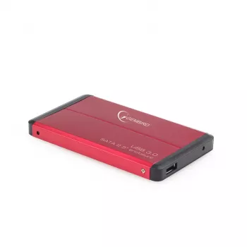 Gembird EE2-U3S-2-R - Festplatte - SATA - 6,35 cm (2.5) - 3.0 - Rot - Aluminium (EE2-U3S-2-R)