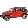 Model pojazdu terenowego BRUDER JEEP Wrangler Unlimited Rubicon