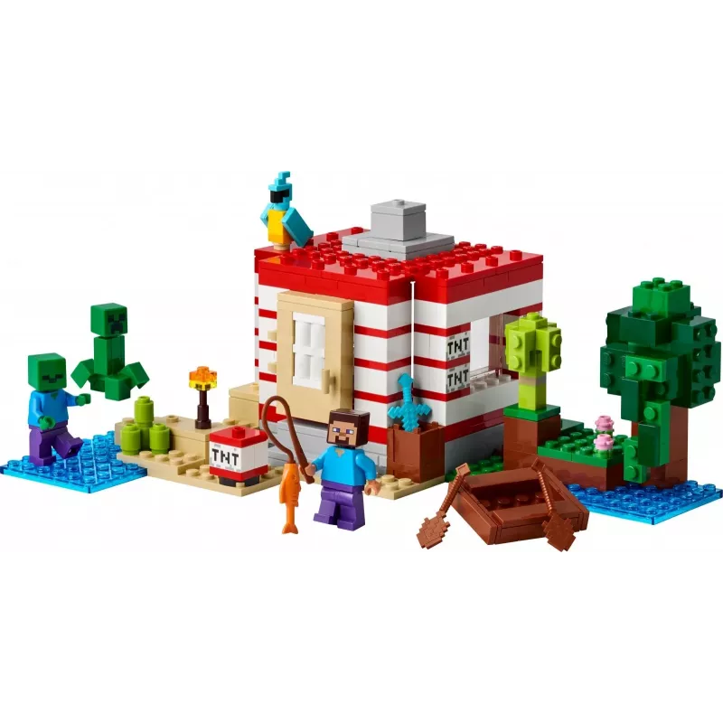 Zestaw konstrukcyjny LEGO Minecraft 21275 Dom w dżungli z TNT