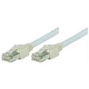 Tecline exertis Connect - Kabel krosowy - RJ-45 (M) do RJ-45 (M) - 1 m - Foiled Unshielded Twisted Pair (F/UTP) - CAT 5e - Bezhalogenowy - Szary (72701)