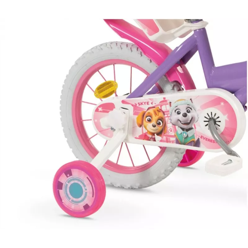 Rower dziecięcy 14 Paw Patrol fioletowy 1480 dziewczynka TOIMSA