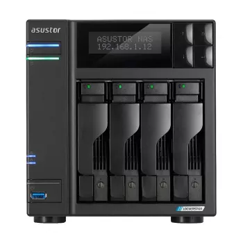 Asustor LOCKERSTOR 4 Gen2 (AS6704T) NAS Desktop Intel® Celeron® N N5105 4 GB DDR4 0 TB ADM Czarny