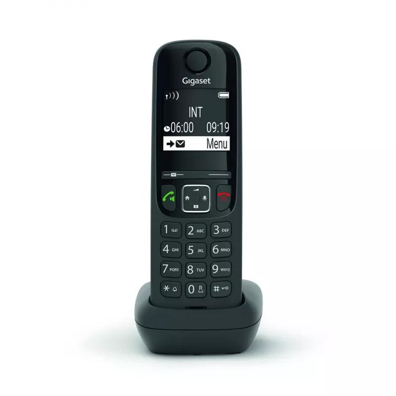 Telefon analogowy/DECT Gigaset AS690HX Słuchawka bezprzewodowa Identyfikacja numeru Czarny