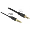 Kabel audio DeLOCK 66075 0,5 m 3,5 mm Czarny