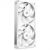 NZXT F280X RGB 140mm ARGB wentylatory do obudowy - biały, zestaw 2 szt.