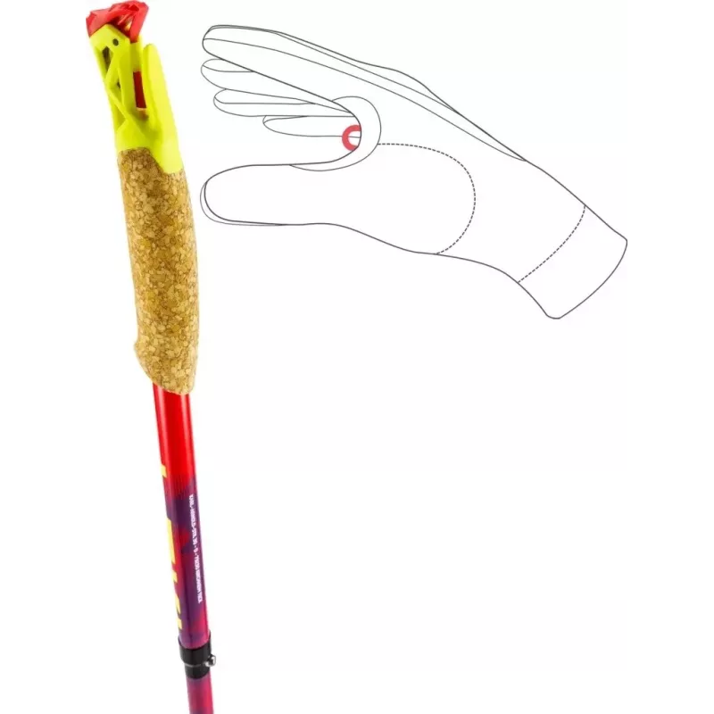 Kije trekkingowe LEKI TRL ULTRATRAIL FX ONE, 125cm czerwony
