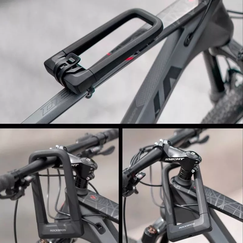 Rockbros RKS626-BKU-lock zamek rowerowy, czarny