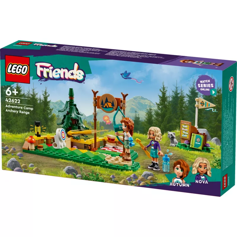 Klocki LEGO Friends Obóz łuczniczy 42622 — 157 elementów, 2 minifigurki, wiek 6+