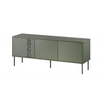 Cama RTV 3D TRESSE Szafka 150x40x55 matowy zielony