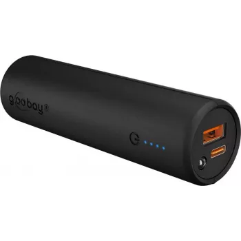 Goobay Powerbank rowerowy 5.0 ze wzmocnionym uchwytem na kierownicę roweru | 60656 | 5000 mAh | Czarny