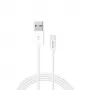 Savio CL-125 kabel USB 2.0 1 m USB A USB C biały