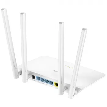 Router stołowy Cudy WR1200 Dwuzakresowy Wi‑Fi 5 (802.11ac) 867 Mbit/s, 4x RJ‑45 LAN, Biały