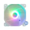 Montech AIR 100 ARGB Obudowa MICRO-ATX z Czterema Wentylatorami ARGB Pre-Instalowanymi, Ultra-Minimalistyczny Design, Drobna Siatka na Panelu Przednim, Wysoki Przepływ Powietrza, Unikalny Bok