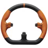 Kierownica do symulatora wyścigowego Asetek SimSports GT Rim Closed D skóra pomarańczowa