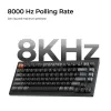 Klawiatura mechaniczna Keychron V1 Ultra 8K — format 75%, QWERTY, Bluetooth, RGB, czarna