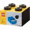 LEGO szuflada biurkowa 4, pudełko do przechowywania czarne, wypustki