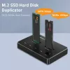 Qoltec 52274 Stacja dokująca do dysków M.2 SSD | NVMe | SATA | USB-C | DUAL 2 x 2TB