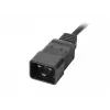 Zasilacz listwowy do montażu w szafie rack LANBERG PDU-02I1908I-0200-C20-BK — 1U, 10×C13, 16A, kabel 2 m, 19 cali