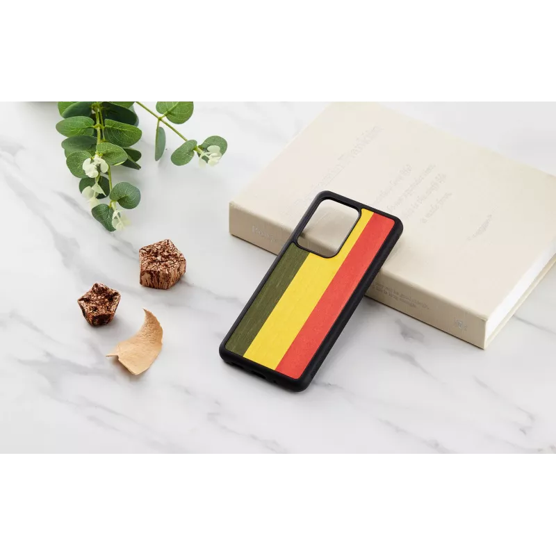 Etui na telefon Man and Wood do Samsung Galaxy S20 Ultra — reggae Czarny