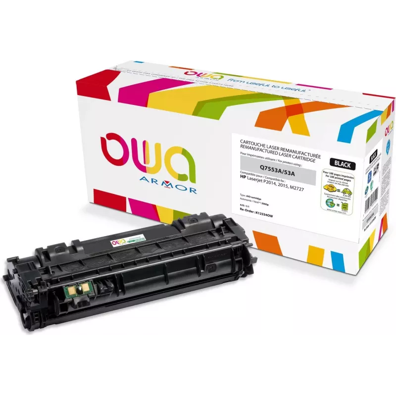 Armor OWA - Schwarz - kompatibel - wiederaufbereitet - Tonerpatrone (Alternative zu: HP Q7553A) - für HP LaserJet M2727nf, M2727nfs, P2014, P2014n, P2