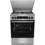 Gorenje GKS6C71XF Wolnostojąca kuchenka z piekarnikiem Srebrna