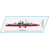 Model okrętu wojennego COBI COBI-4839 Zestaw do składania 1:300 Długość 870 mm Wysokość 215 mm