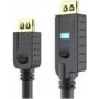 PureLink OneAV PI2010-200 - HDMI-Kabel mit Ethernet - HDMI männlich zu HDMI männlich - 20 m - Dreifachisolierung - Schwarz - rund, aktiv (PI2010-200)