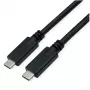Kabel USB ROLINE 11.02.9065 USB 3.2 Gen 2 3m USB C Czarny