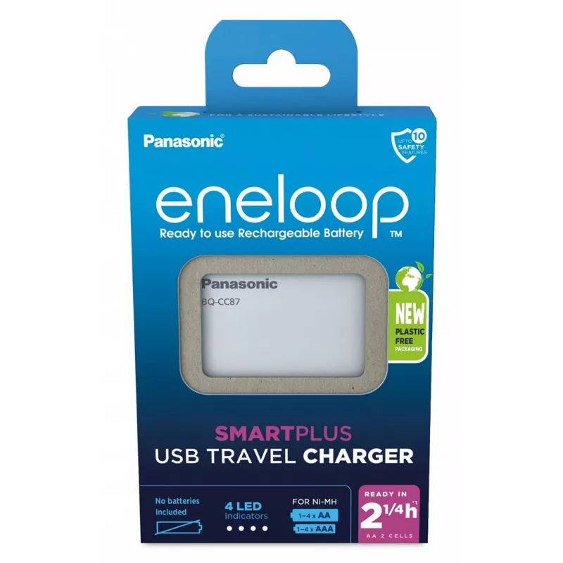 Ładowarka USB do akumulatorów PANASONIC Eneloop Smartplus BQ-CC87 (BQ-CC87USB)