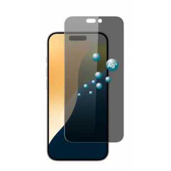 Screenor Prywatność Szkło Ochronne Apple iPhone 16 Pro Max Antybakteryjne Szary
